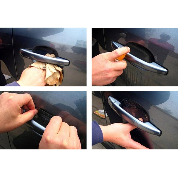 4 PCS Universal Clear Side Door Handles Paint Scratches Protective Film Set Automobiles Car Accessories Car-styling TPU-CAP Protection Film