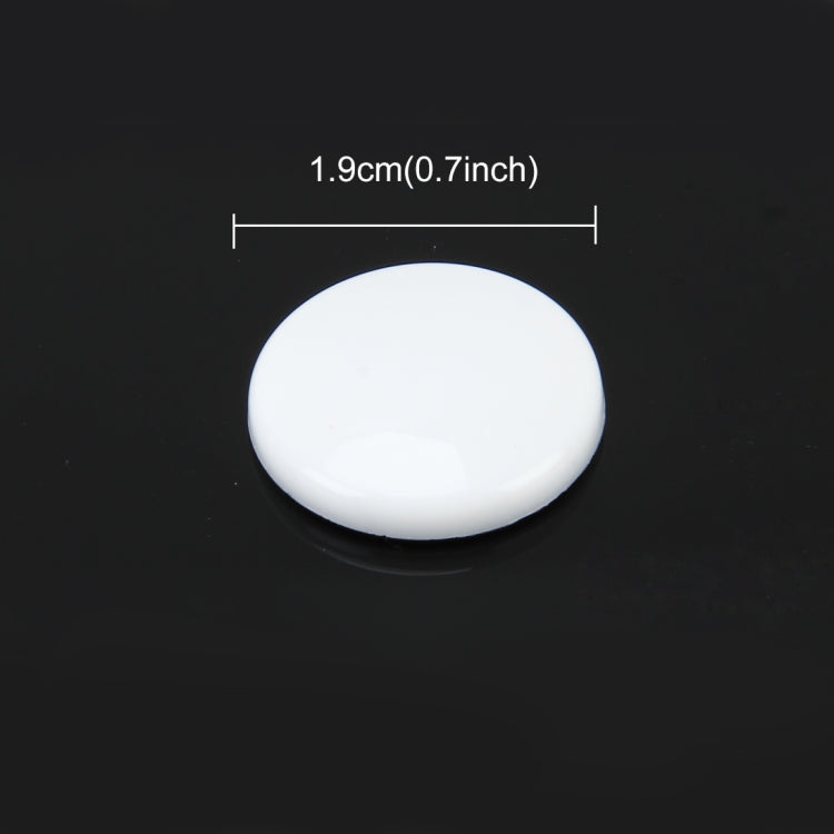 12 PCS Plastic Flat Head Screw Cap Cover Screw Cover Car Decoration Screw Nut Covers