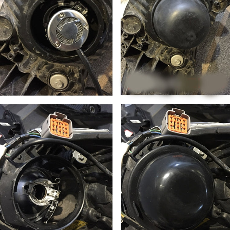 2 PCS K105 Universal Car LED Headlight HID Xenon Lamp Silicone Dust Cover Seal Caps Car Dust Cover Waterproof Dustproof Sealing Headlamp Cover for Car Retrofit, Inner Diameter: 10.5cm