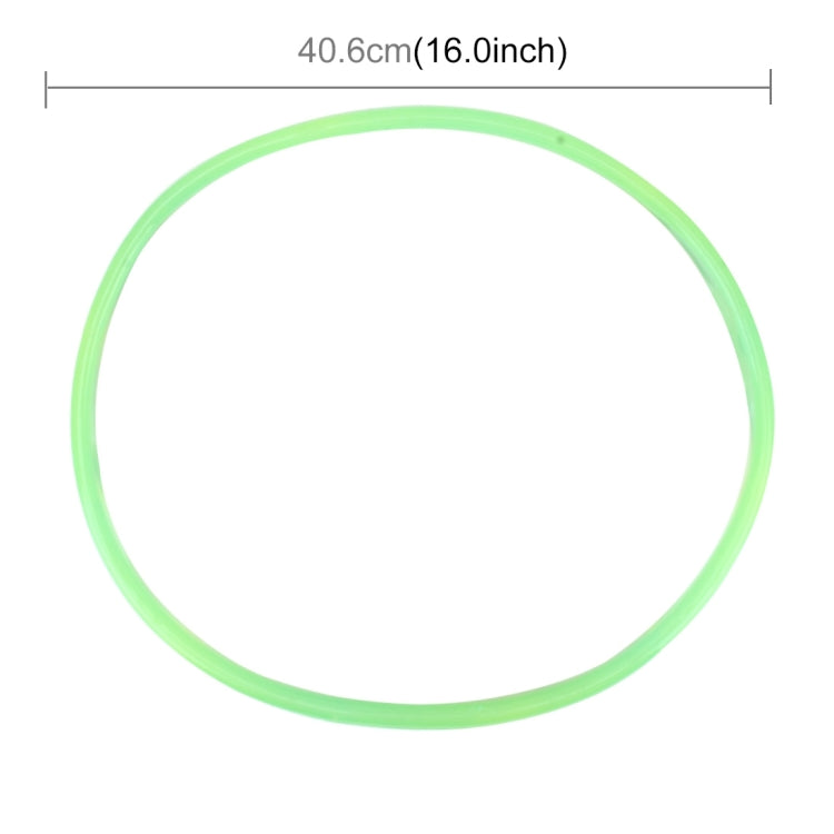 4 PCS Universal Luminous Flexible Wheel Protection Ring Car Wheel Line Protection Ring Wheel Decorative Ring Car Styling Rim Wheel Hub Decorative Strip Tire Protection Ring, Size: 16 inch(Green)