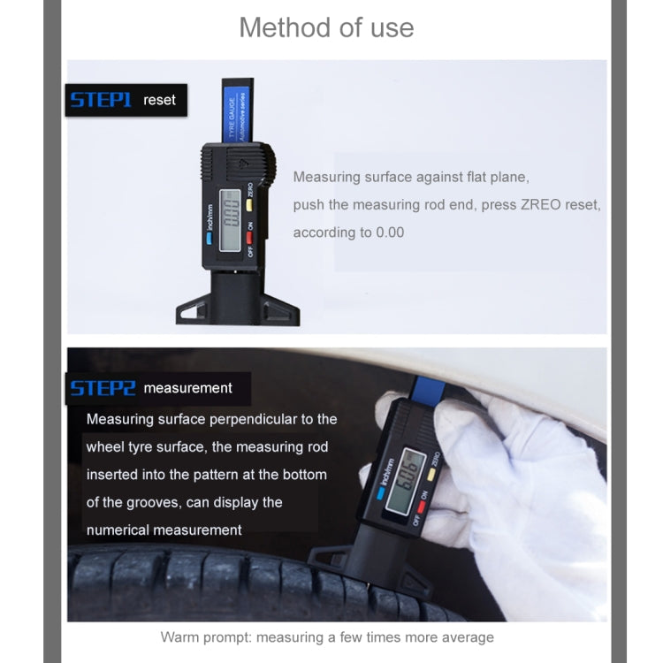 0-25mm Electronic Digital Tread Plan Refinding Rounds Refinding Outcome Exists Tread Tablets Type Gauge Depth Vernier Caliper Measuring Tools