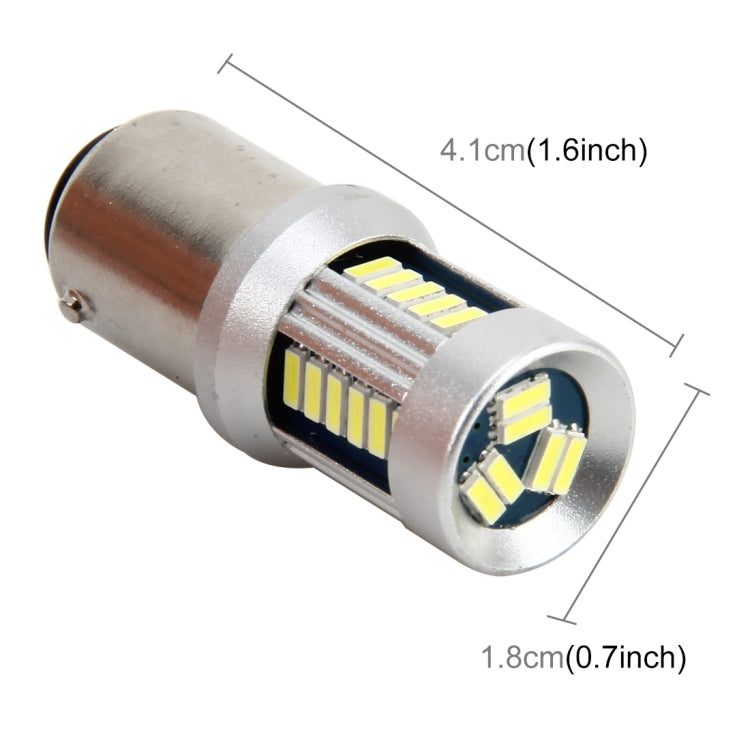 1157/Ba15d 5W 500LM 30LEDs DC 12V 6000K SMD-3014 Car Auto Brake Light Turn Lights(White Light)