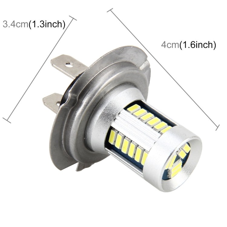 H7 5W 500 LM 6000K Car Fog Light with 30 LEDs SMD-3014 Lamps, DC 12V(White Light)