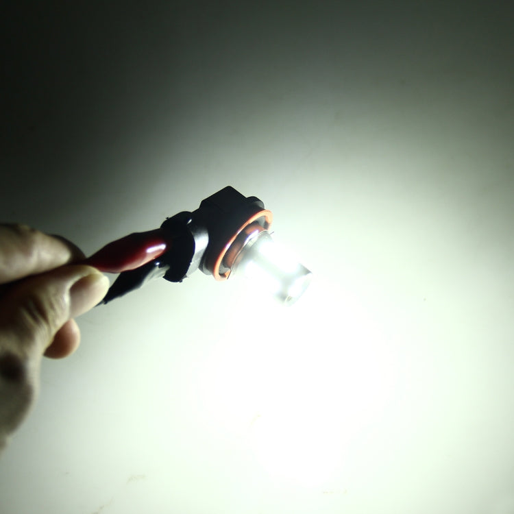 H11 5W 500 LM 6000K Car Fog Light with 30 LEDs SMD-3014 Lamps, DC 12V (White Light)