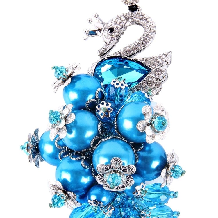 Lovely Car Ornaments Plastic Flower Crystal Style Hanging Decoration