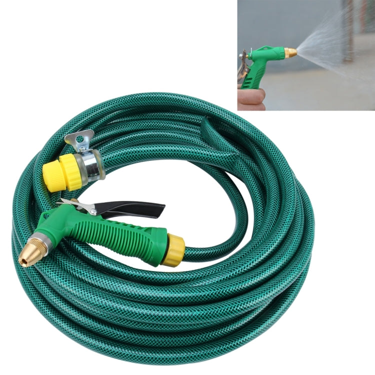 High Pressure Pure Copper Hose Nozzle Sprayer for Car Washing Garden/Lawn Watering Room/Deck/Floor Cleaning Support Adjustable Water Flow with 15m PVC Rubber Anti-frozen Hose