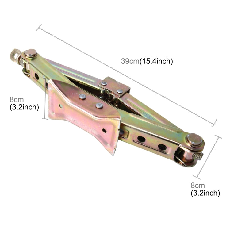 ST-102A Pure Metal Stabilizer Scissor Jack with Handle Lift Levelers 2000 Pound (1 Ton) Capacity Each - 8 to 33 CM Range
