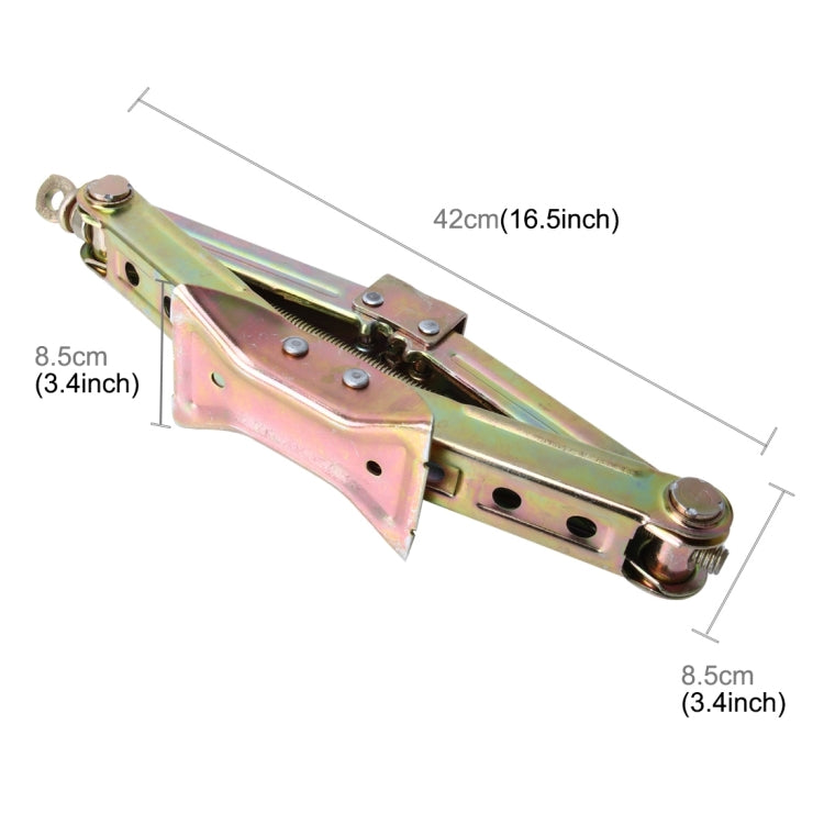ST-104 Pure Metal Stabilizer Scissor Jack with Handle Lift Levelers 3000 Pound (1.5 Ton) Capacity Each - 8.5 to 36 CM Range