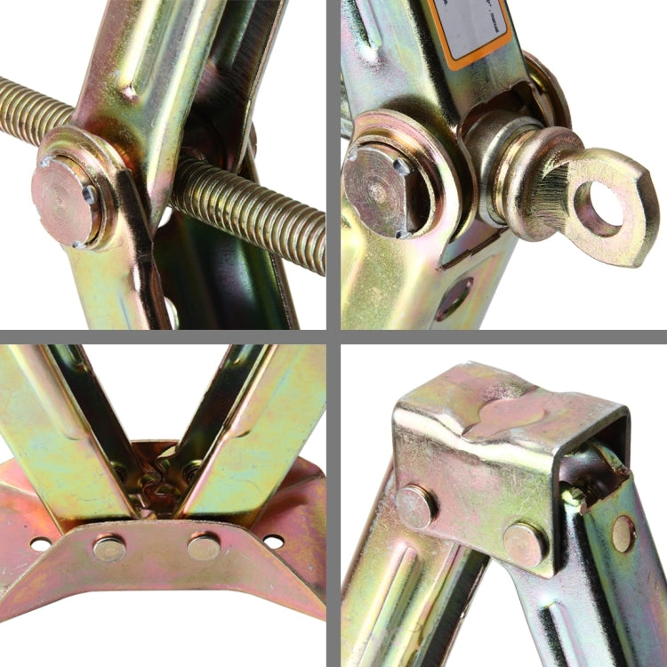ST-112 Pure Metal Stabilizer Scissor Jack with Handle Lift Levelers 4000 Pound (2 Ton) Capacity Each - 10 to 44.2 CM Range