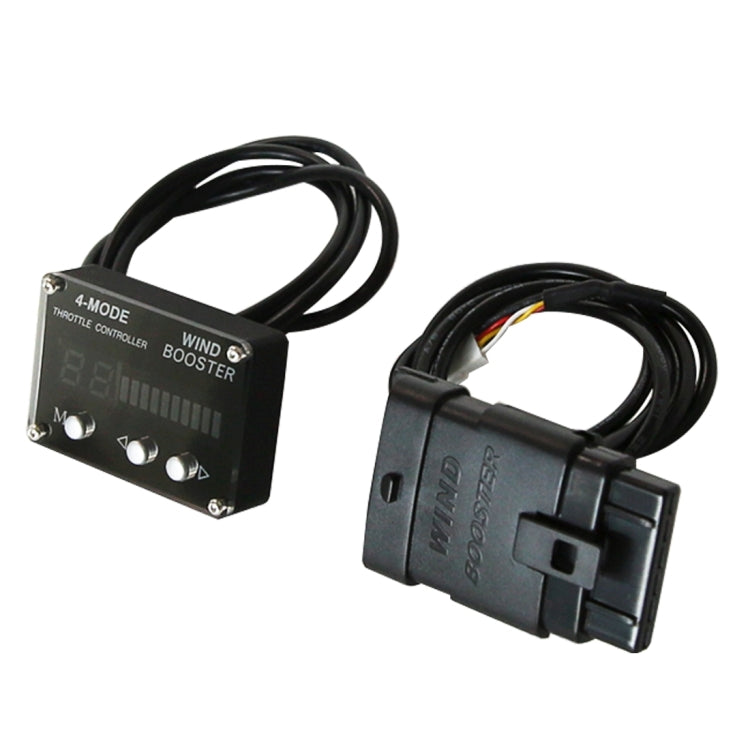 Car Auto 4-Model Electronic Throttle Accelerator with Orange LED Display for Carnival Mazda2 M2(Please note the model and year)