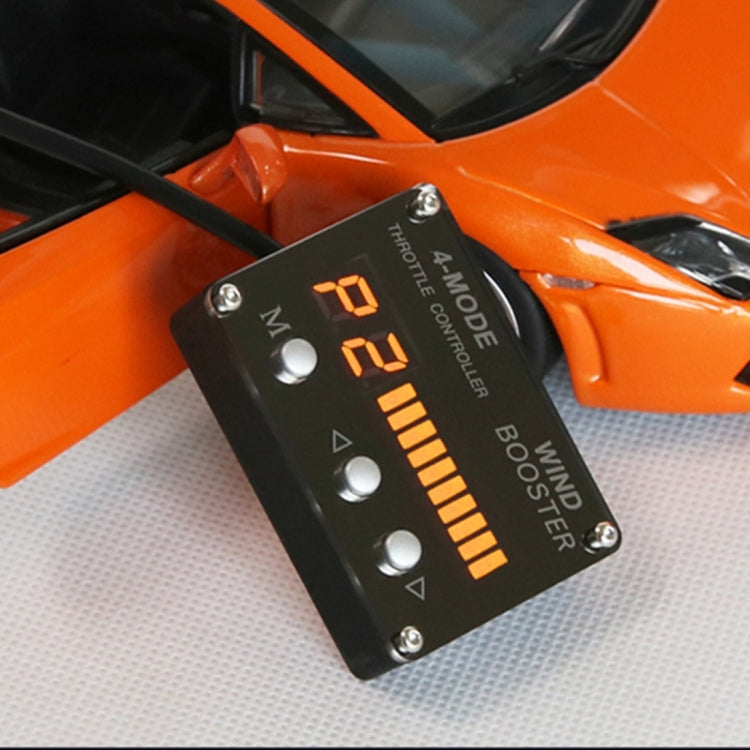 Car Auto 4-Model Electronic Throttle Accelerator with Orange LED Display for RIICH RELY / Jeep Compass(Please note the model and year)