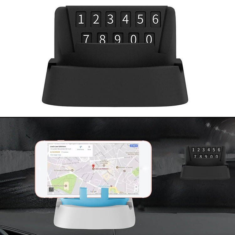 Multi-functional Creative Stereo Rotation Temporary Parking Number Plate / Car Mobile-phone Holder