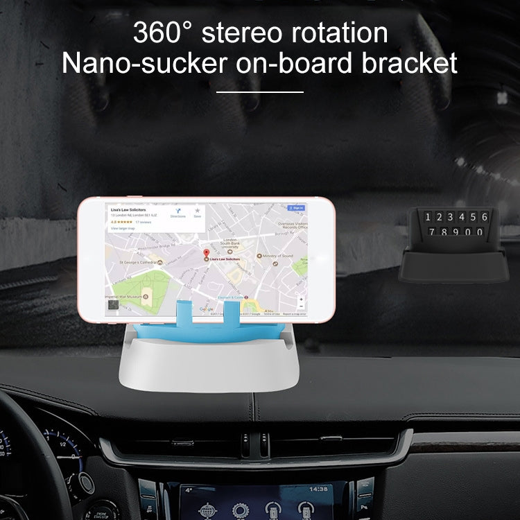 Multi-functional Creative Stereo Rotation Temporary Parking Number Plate / Car Mobile-phone Holder