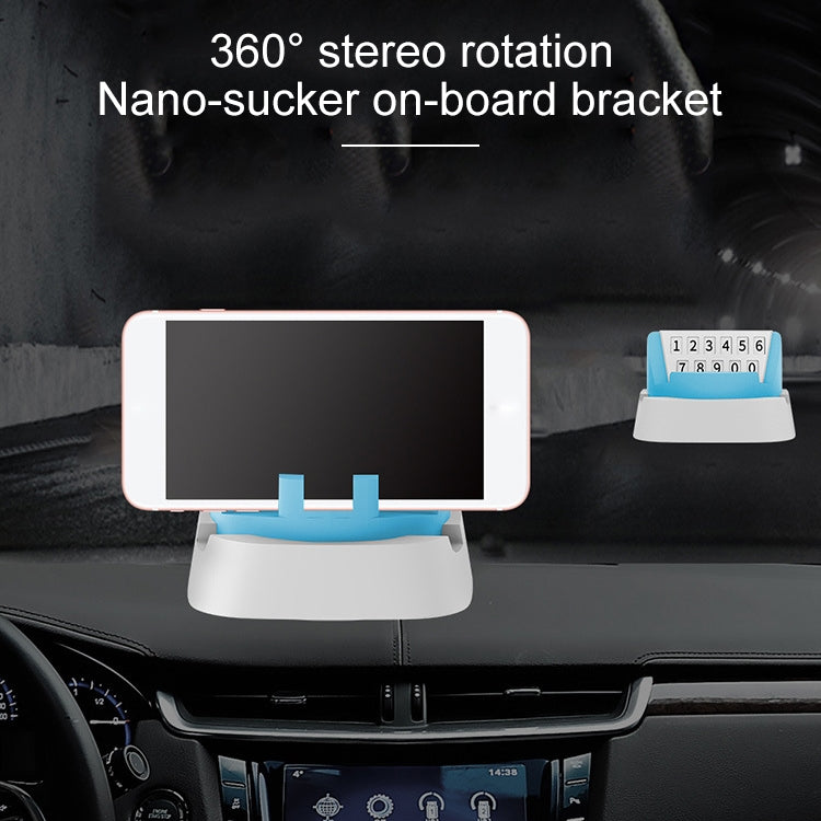 Multi-functional Creative Stereo Rotation Temporary Parking Number Plate / Car Mobile-phone Holder