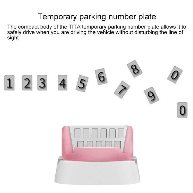 Multi-functional Creative Stereo Rotation Temporary Parking Number Plate / Car Mobile-phone Holder