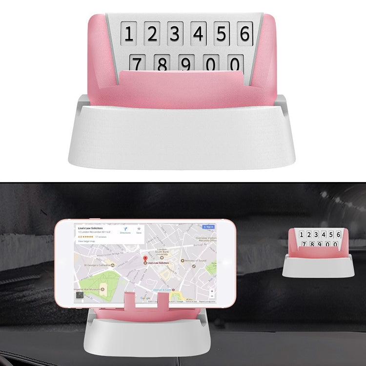 Multi-functional Creative Stereo Rotation Temporary Parking Number Plate / Car Mobile-phone Holder