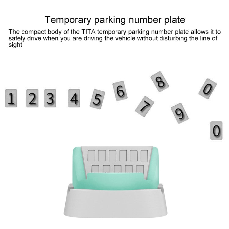 Multi-functional Creative Stereo Rotation Temporary Parking Number Plate / Car Mobile-phone Holder