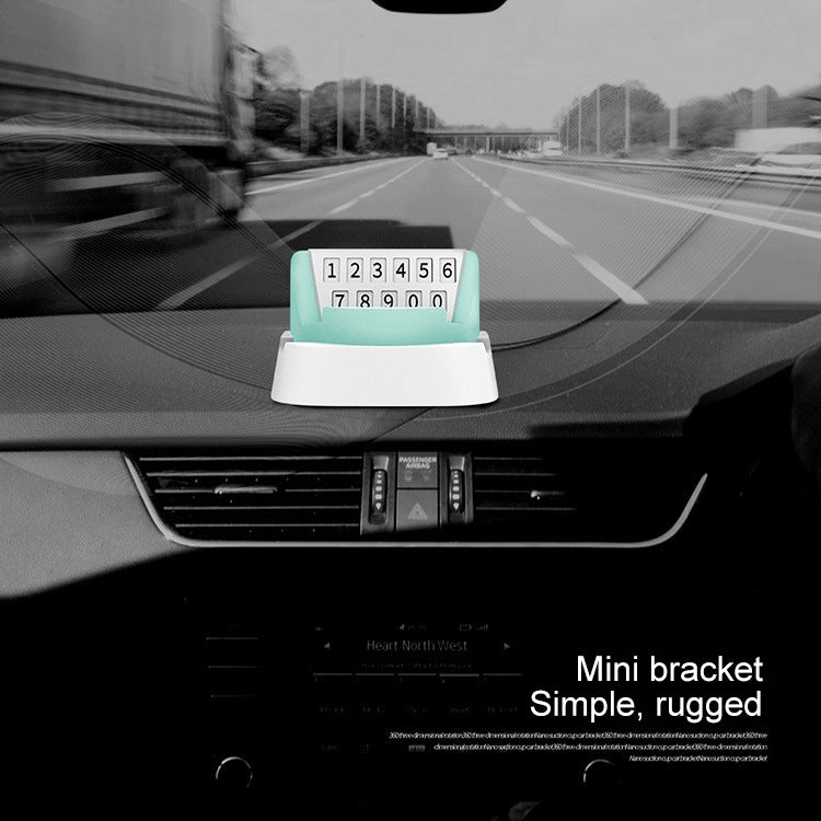 Multi-functional Creative Stereo Rotation Temporary Parking Number Plate / Car Mobile-phone Holder