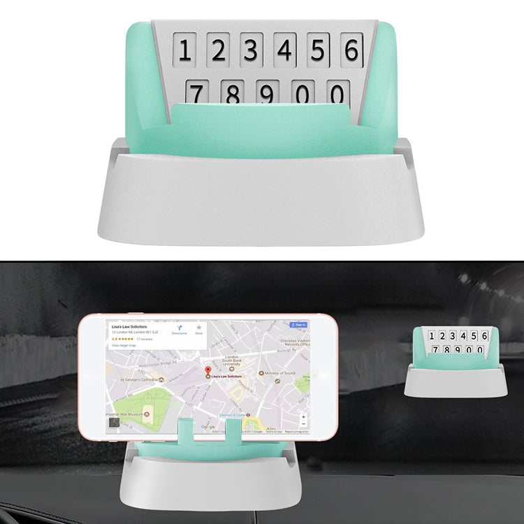 Multi-functional Creative Stereo Rotation Temporary Parking Number Plate / Car Mobile-phone Holder