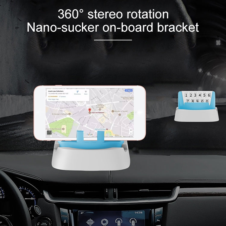 Multi-functional Creative Stereo Rotation Temporary Parking Number Plate / Car Mobile-phone Holder