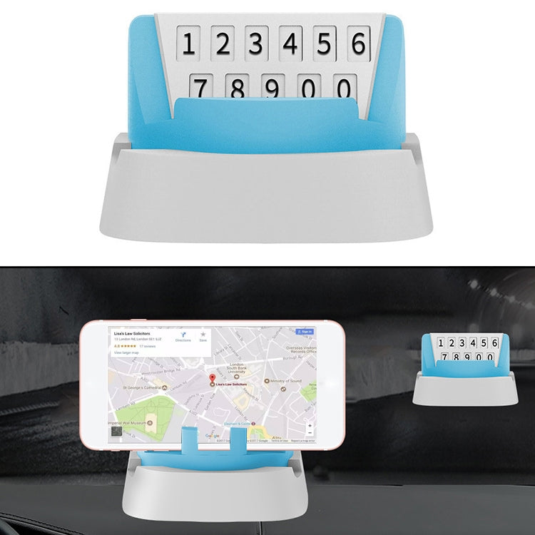 Multi-functional Creative Stereo Rotation Temporary Parking Number Plate / Car Mobile-phone Holder