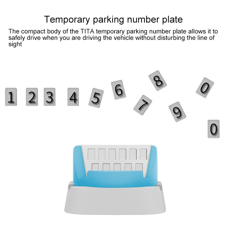 Multi-functional Creative Stereo Rotation Temporary Parking Number Plate / Car Mobile-phone Holder