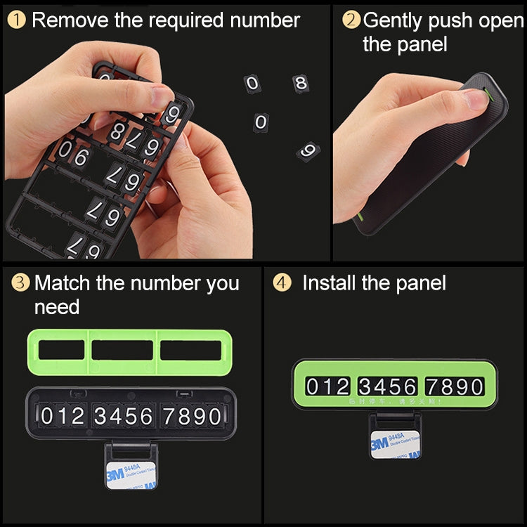 Creative Temporary Parking Card Car Sticker