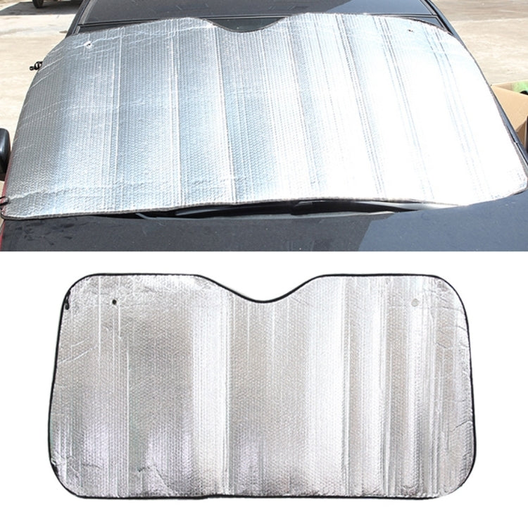 Silver Aluminum Foil Sun Shade Car Windshield Visor Cover Block Front Window Sunshade UV Protect, Size: 150 x 80cm