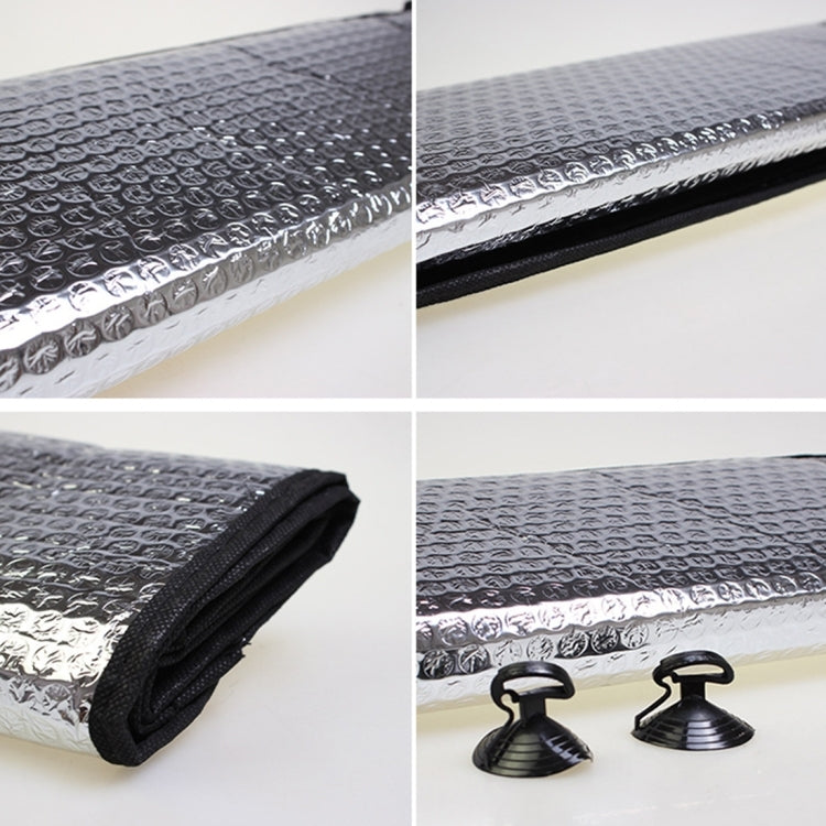 Silver Aluminum Foil Sun Shade Car Windshield Visor Cover Block Front Window Sunshade UV Protect, Size: 220 x 80cm