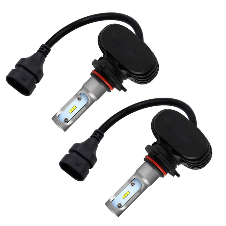 2 PCS 9006 IP65 Waterproof White Light 6 CSP LED Car Headlight Bulb,  9-36V / 18W, 6000K / 2000LM