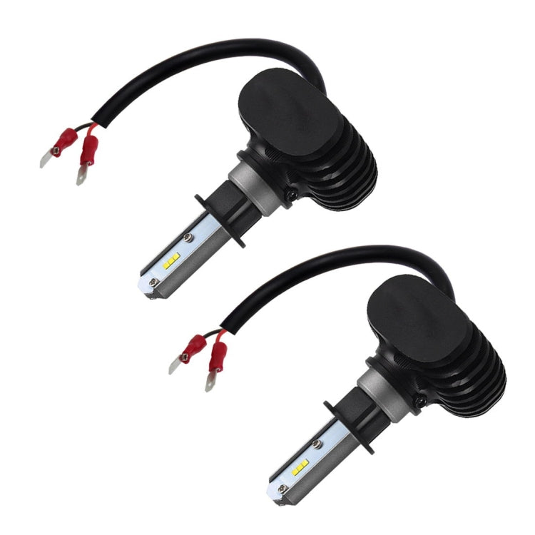 2 PCS H3 IP65 Waterproof White Light 6 CSP LED Car Headlight Bulb,  9-36V / 18W, 6000K / 2000LM