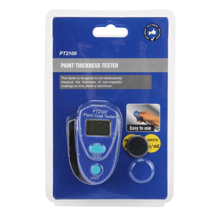 PT2100  2.0mm Range 2 Units mm/mil LED Digital Display Paint Coat Tester Paint Thickness Tester