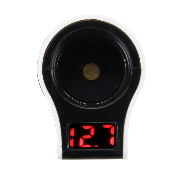 DC 12-24V Safety Digital Charger Intelligent Matching Current Intelligent Charger LED Digital Display 2 Ports USB Charger with a Cigarette Socket