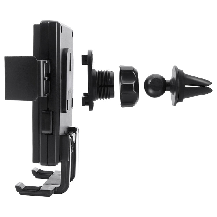 N8-1 5V 1A Output Sticky Bracket Car Air Outlet Vent Fast Wireless Charger, For iPhone, Galaxy, Sony, Lenovo, HTC, Huawei, and other Smartphones(Black)