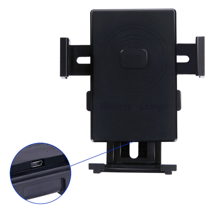 N8-1 5V 1A Output Sticky Bracket Car Air Outlet Vent Fast Wireless Charger, For iPhone, Galaxy, Sony, Lenovo, HTC, Huawei, and other Smartphones(Black)