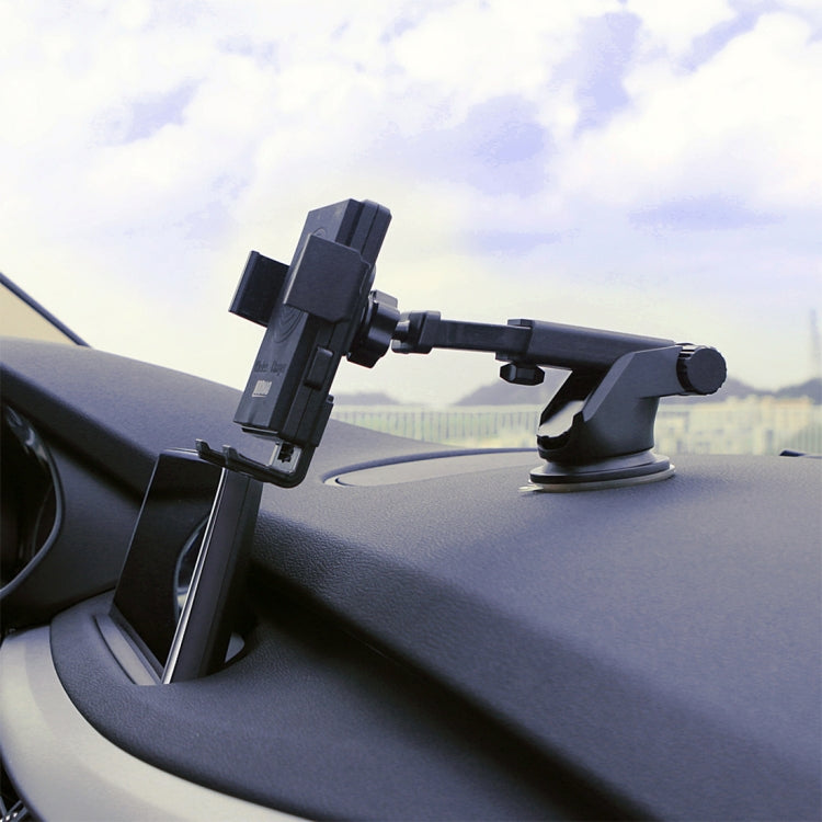 N8-1 5V 1A Output Sticky Bracket Car Air Outlet Vent Fast Wireless Charger, For iPhone, Galaxy, Sony, Lenovo, HTC, Huawei, and other Smartphones(Black)