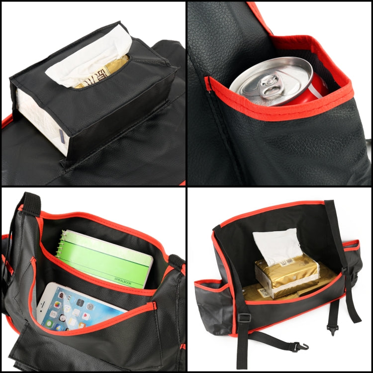 Car Auto Back Seat Drink Food Cup Bag Napkin Bag Multi-purpose Pouch Chair Back Pocket Multi-functional Car Storage Bags