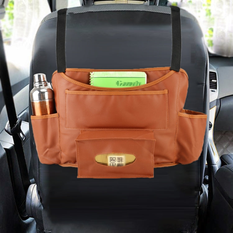 Car Auto Back Seat Drink Food Cup Bag Napkin Bag Multi-purpose Pouch Chair Back Pocket Multi-functional Car Storage Bags