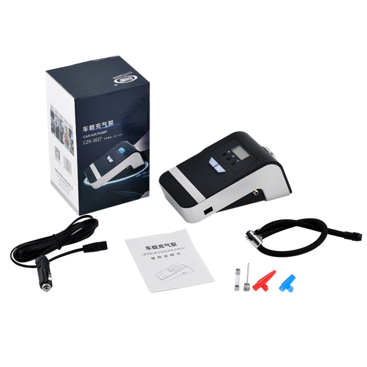 120W 30PSI Intelligent LED Lights Digital Screen Mini Portable Car Electric Air Compressor Tire Pump Inflatable Pump with 3.0m Power Cord, DC12V