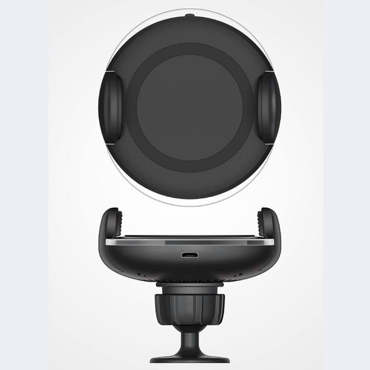 N8-2 9V 1.1A Output Double-sided Rubber Car Fast Wireless Charger, For iPhone, Galaxy, Sony, Lenovo, HTC, Huawei, and other Smartphones(Black)