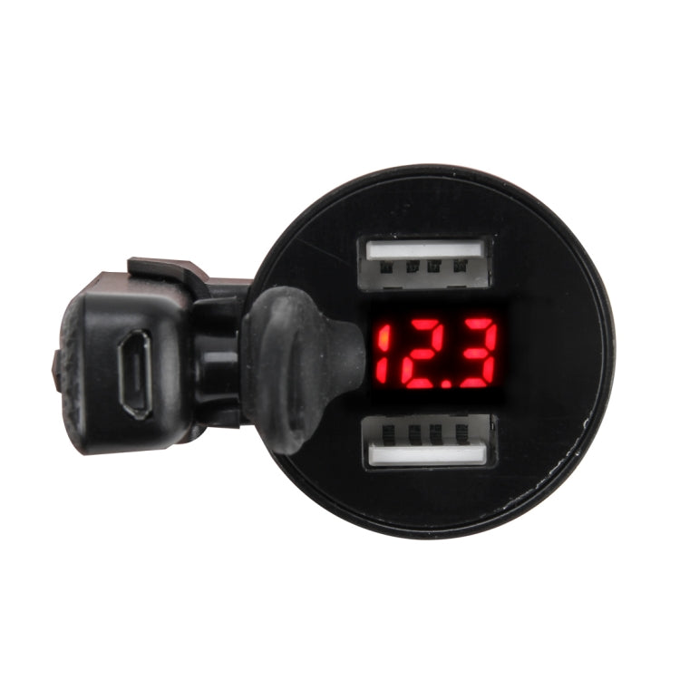Intelligent Charger with Earphone BT Headset Battery Voltage FM Frequency Alternately Displayed Car Charger Smart Diversion of USB Port Support Hands-free Call & Dual USB Fast Charging