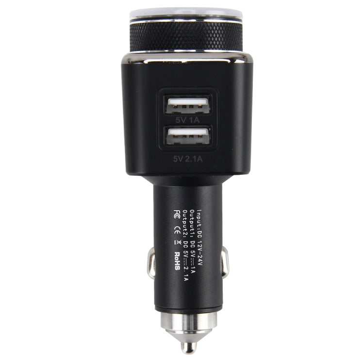 Intelligent Charger BT Car MP3 Player Car Charger Battery Voltage Displayed Dual USB Fast Charging