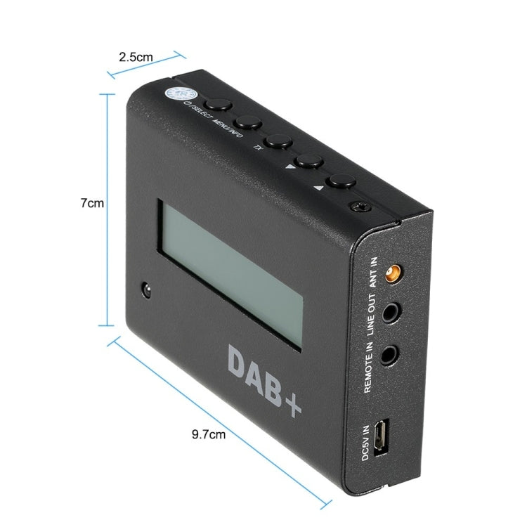 Car FM DAB / DAB+ Digital Receiver with Remote Control, Audio Output