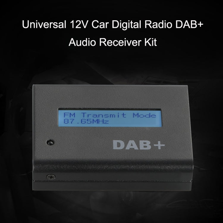 Car FM DAB / DAB+ Digital Receiver with Remote Control, Audio Output