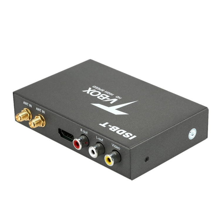 Car ISDB-T MPEG-4 HD H.264 Digital TV Receiver Box with Remote Control, Dual Antenna Head Interfaces