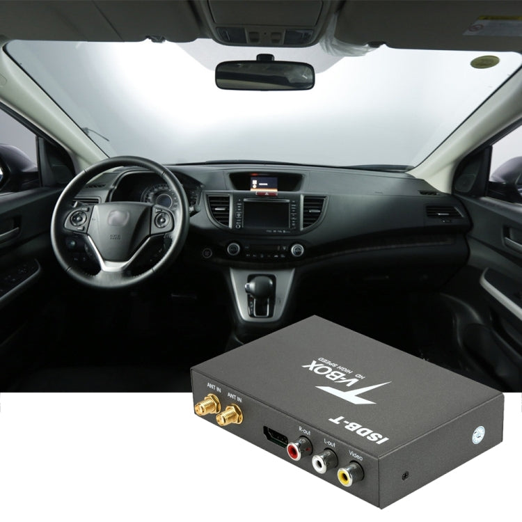 Car ISDB-T MPEG-4 HD H.264 Digital TV Receiver Box with Remote Control, Dual Antenna Head Interfaces