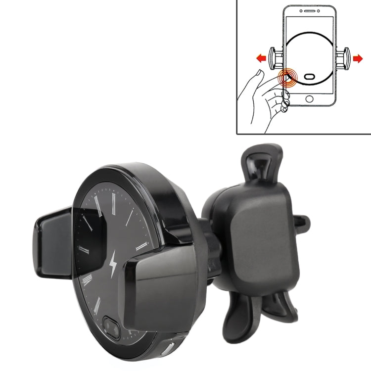 Clock Pattern Car Mobile Phone Wireless Charger Holder