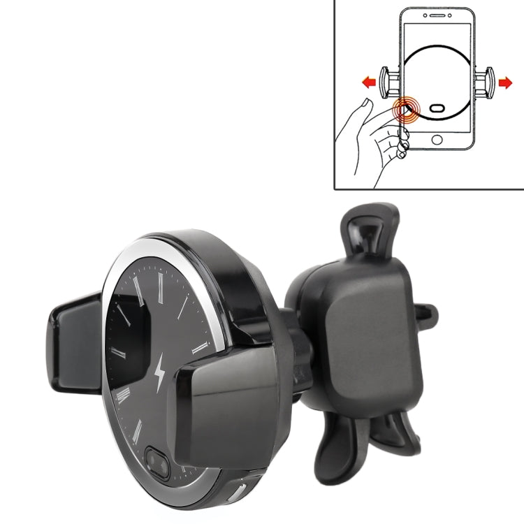 Clock Pattern Car Mobile Phone Wireless Charger Holder