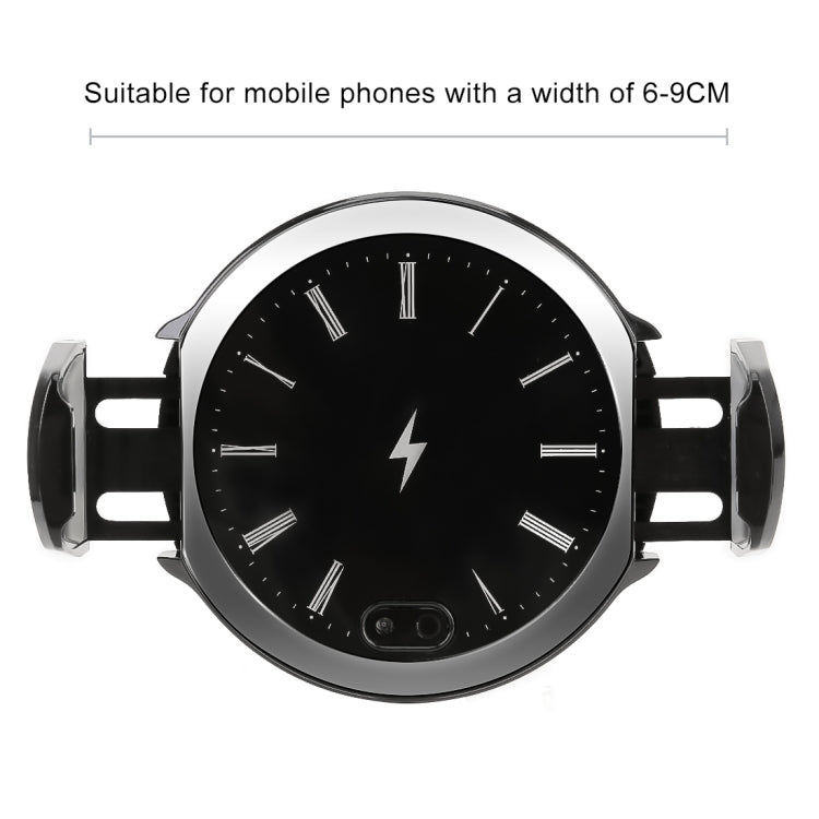 Clock Pattern Car Mobile Phone Wireless Charger Holder