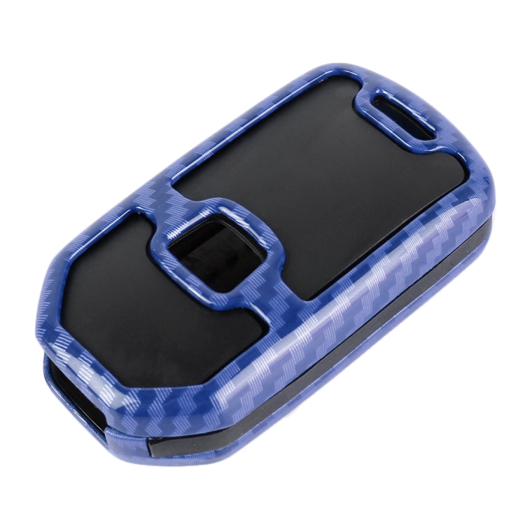Carbon Fiber Texture Car Key Protective Cover for Honda Folding 3-button